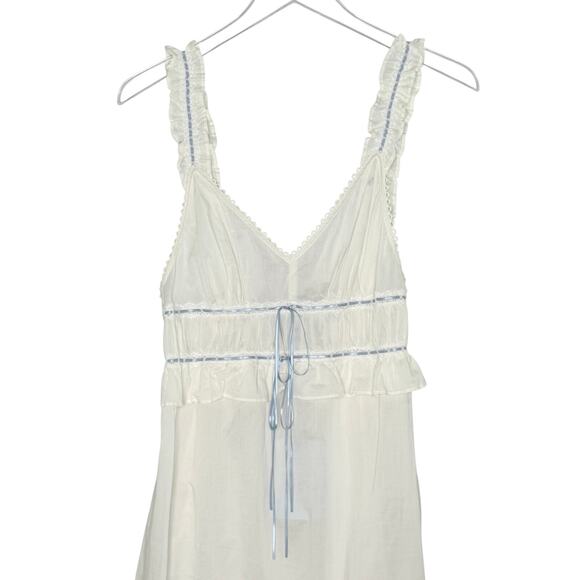 Hill House Home M The Bonnie Nightgown NEW Off White Delicate Ruffle Trim - Picture 4 of 8